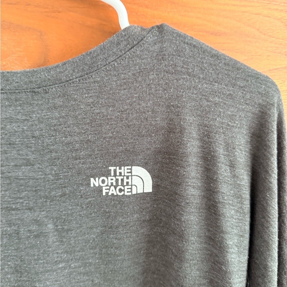The North Face Dark Gray Long Sleeve with White Triangle Design - Picture 11 of 11